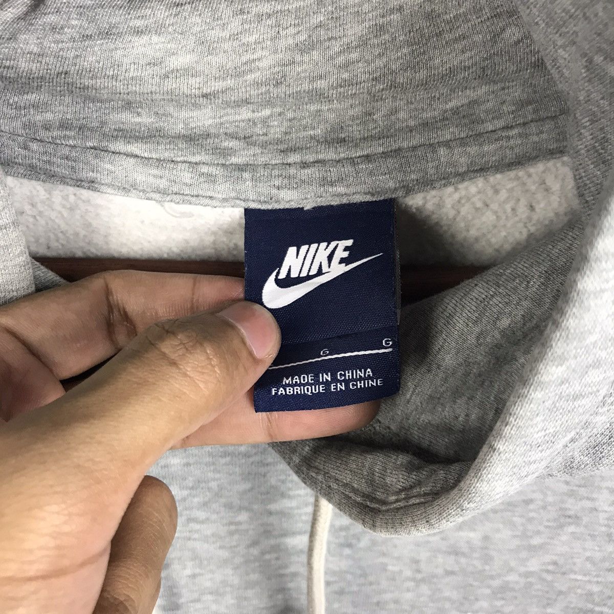Nike × Vintage Vintage Y2k Nike Mini Swoosh Hoodie Travis Size US L / EU 52-54 / 3 - 3 Thumbnail