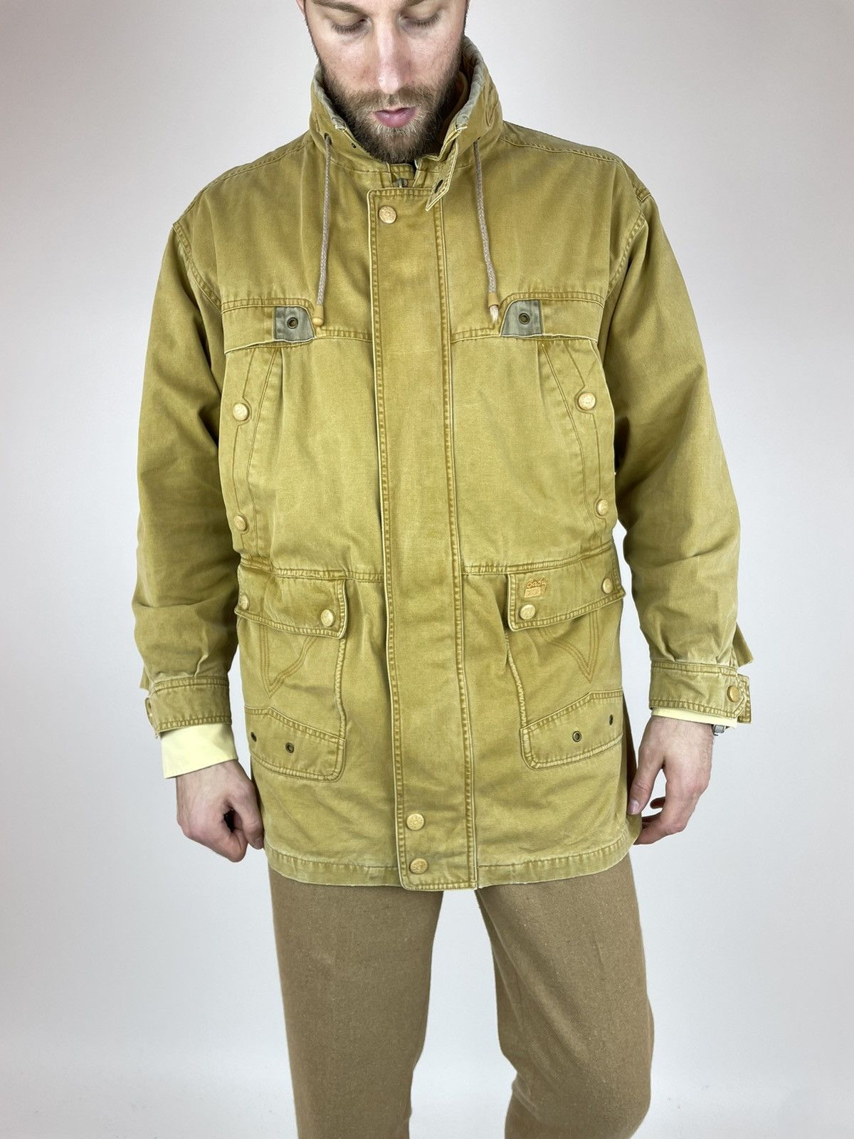Vintage BAFU JIA BAOCC vintage Fireman yellow jacket size 52 / XL Size US XL / EU 56 / 4 - 3 Thumbnail