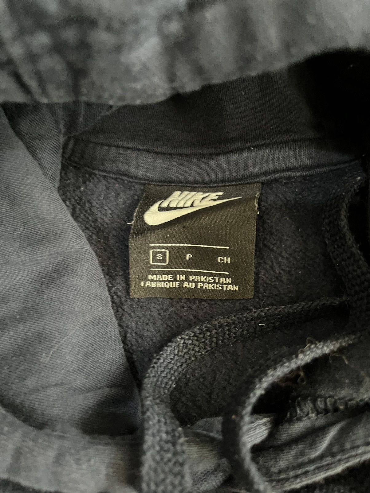 Nike × Vintage Vintage Navy Nike Hoodie Size US S / EU 44-46 / 1 - 3 Thumbnail