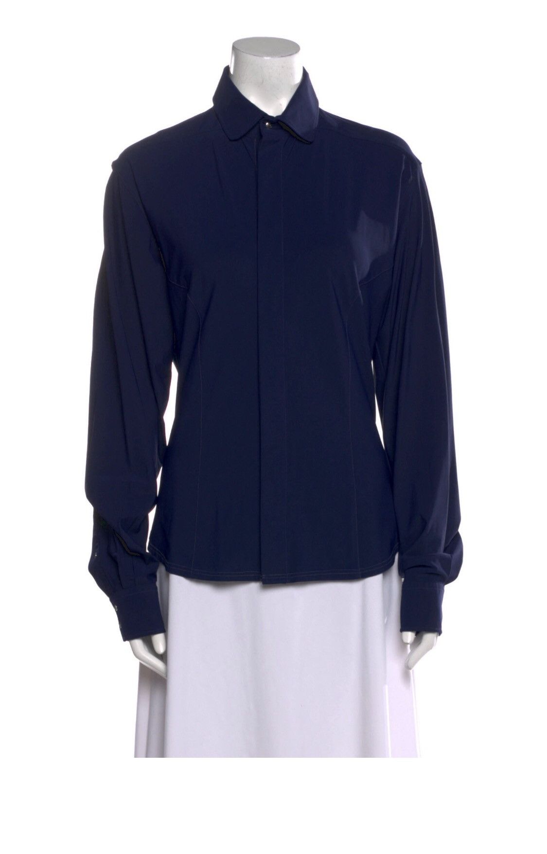 Thierry Mugler Thierry Mugler Dress Shirt Blue Long Sleeve | Grailed