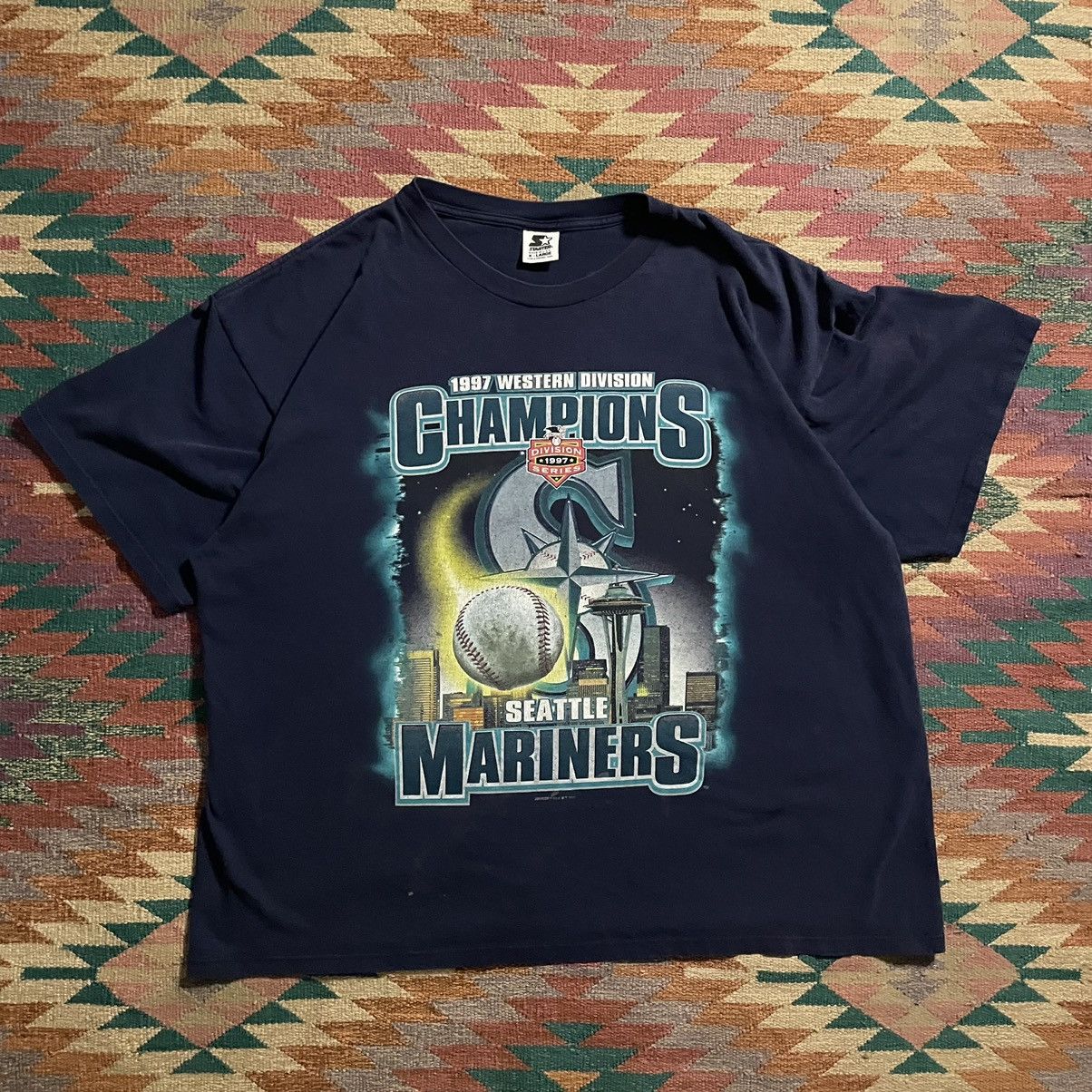 MLB × Starter × Vintage Seattle Mariners 1997 Champions Starters Tee ...