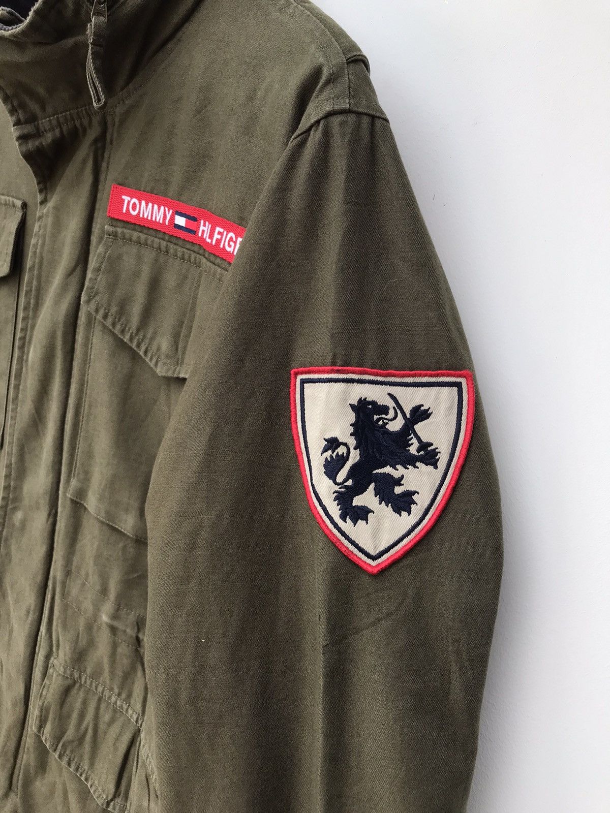 Tommy Hilfiger × Vintage Tommy Hilfiger Military Snap Button Zip-up Jacket Size US M / EU 48-50 / 2 - 8 Thumbnail
