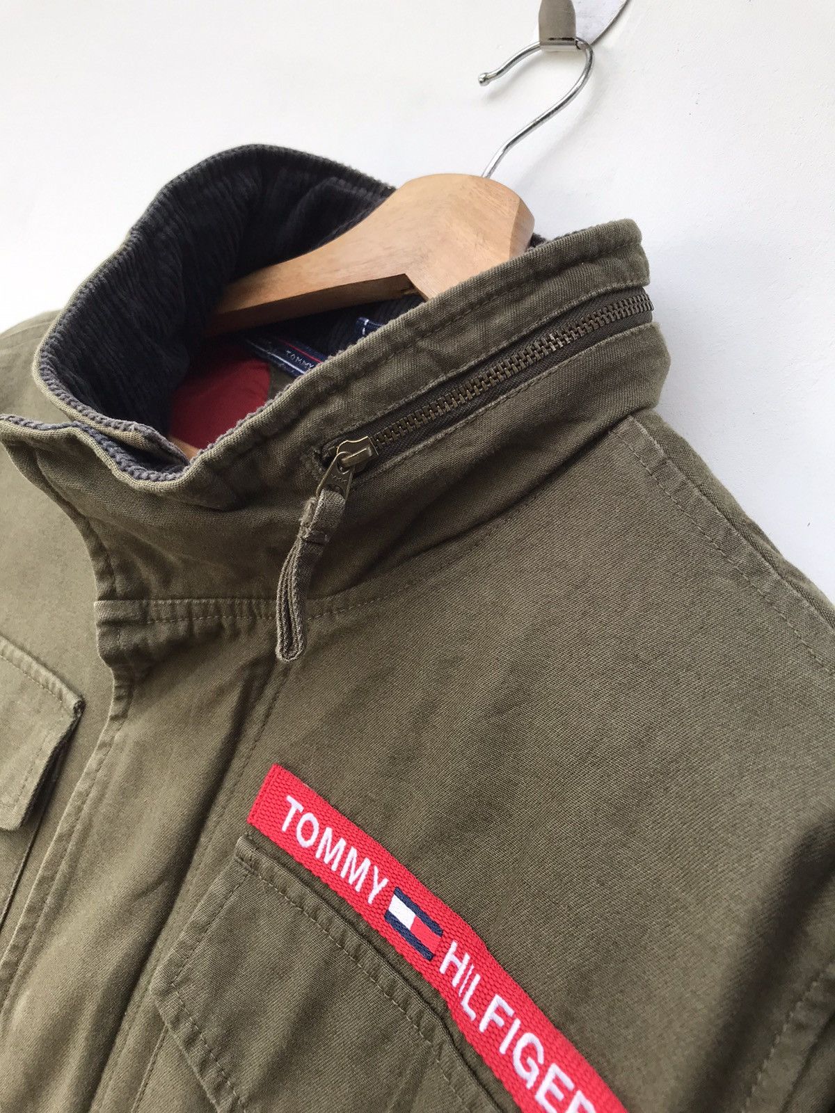 Tommy Hilfiger × Vintage Tommy Hilfiger Military Snap Button Zip-up Jacket Size US M / EU 48-50 / 2 - 7 Thumbnail
