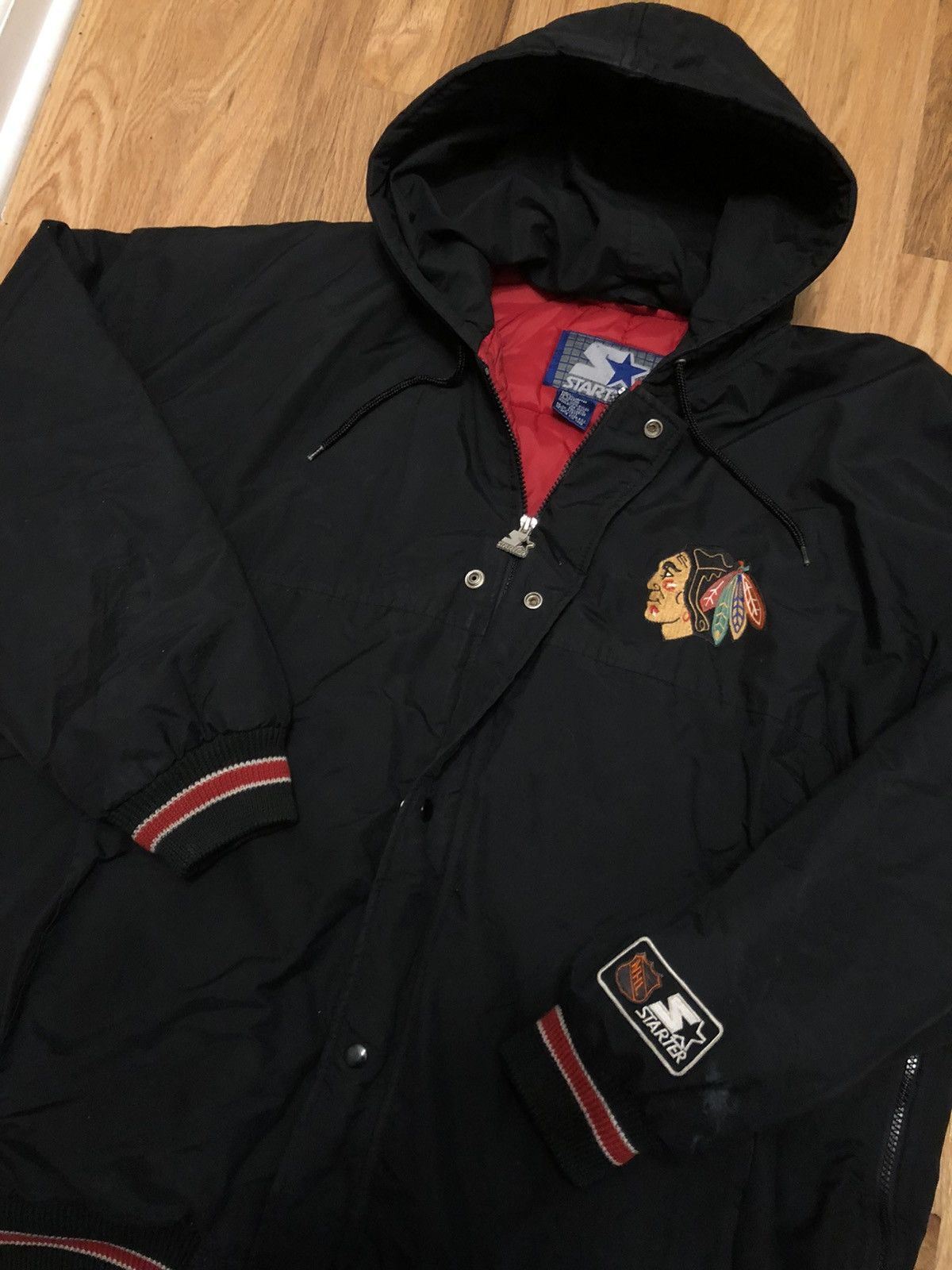 Vintage Vintage Starter Chicago Blackhawks bomber | Grailed