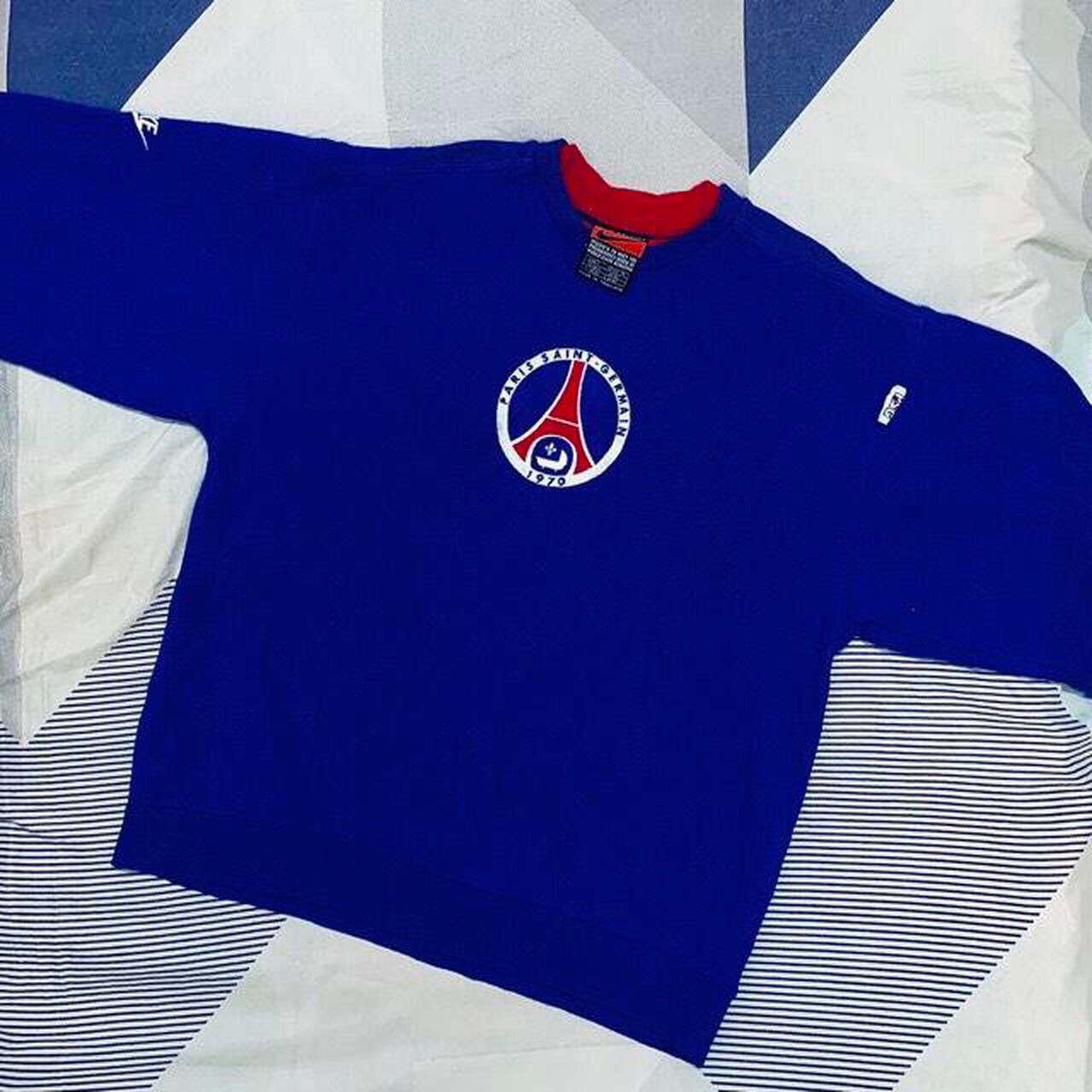 Nike × Vintage Vintage Nike Embroidery Big Logo Paris - Germain Sweatshirt Size US L / EU 52-54 / 3 - 1 Thumbnail
