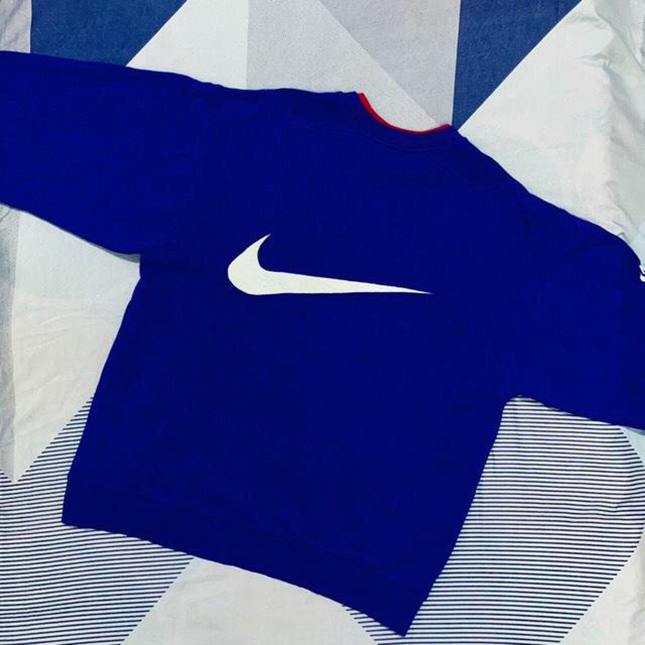 Nike × Vintage Vintage Nike Embroidery Big Logo Paris - Germain Sweatshirt Size US L / EU 52-54 / 3 - 4 Thumbnail