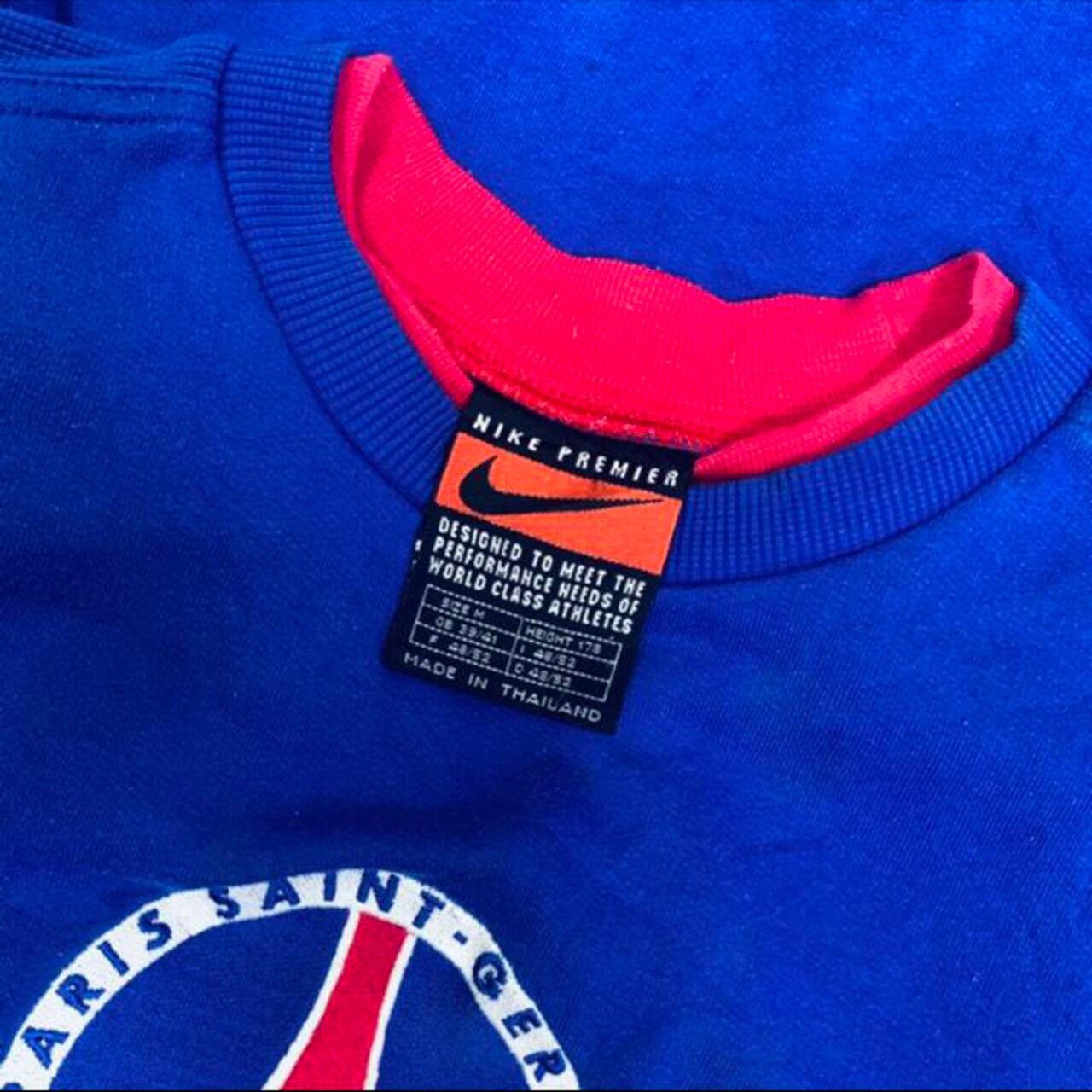 Nike × Vintage Vintage Nike Embroidery Big Logo Paris - Germain Sweatshirt Size US L / EU 52-54 / 3 - 2 Thumbnail