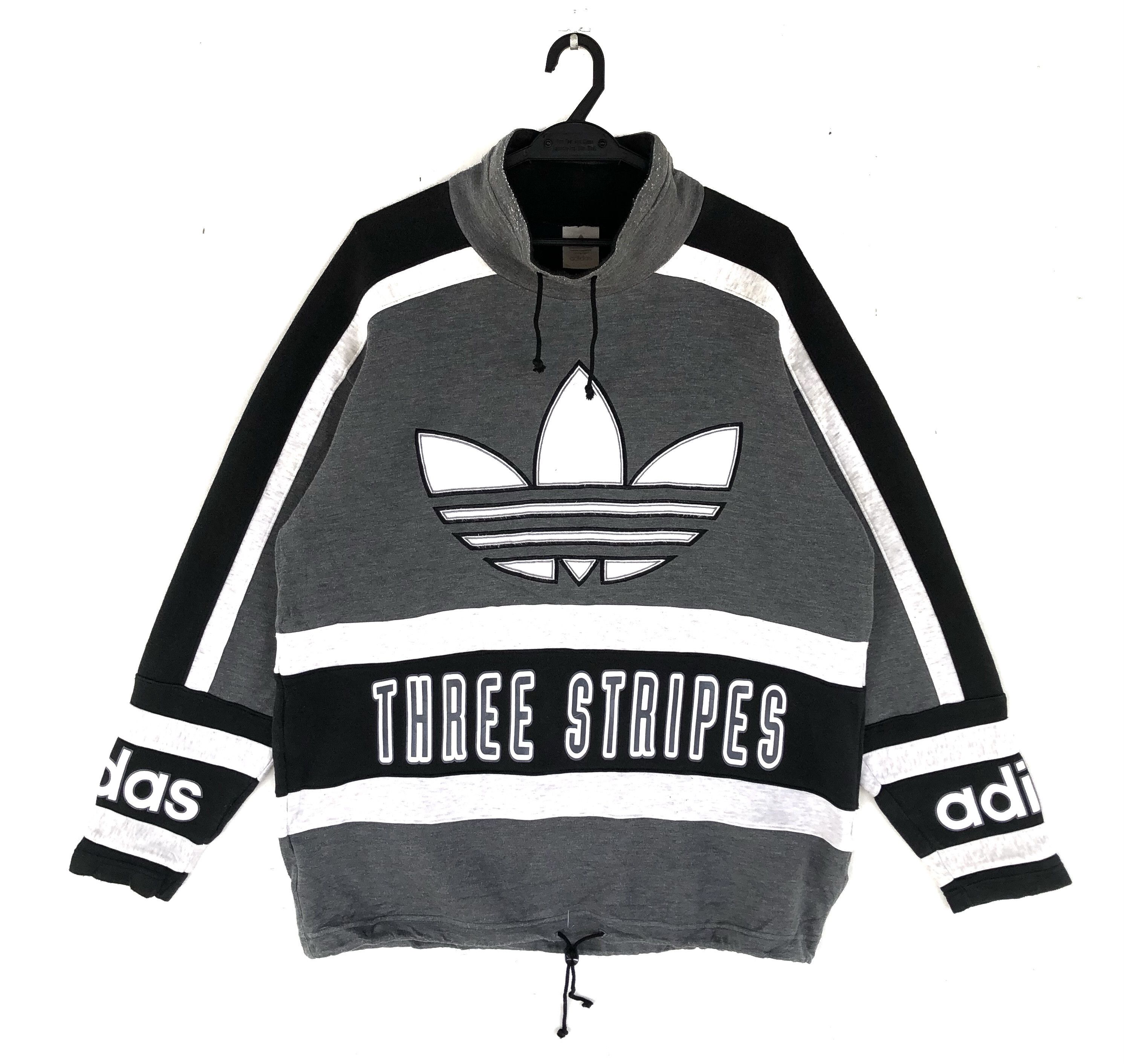 RARE🔥VINTAGE 90’S ADIDAS BIG LOGO COLORBLOCK SWEATSHIRT