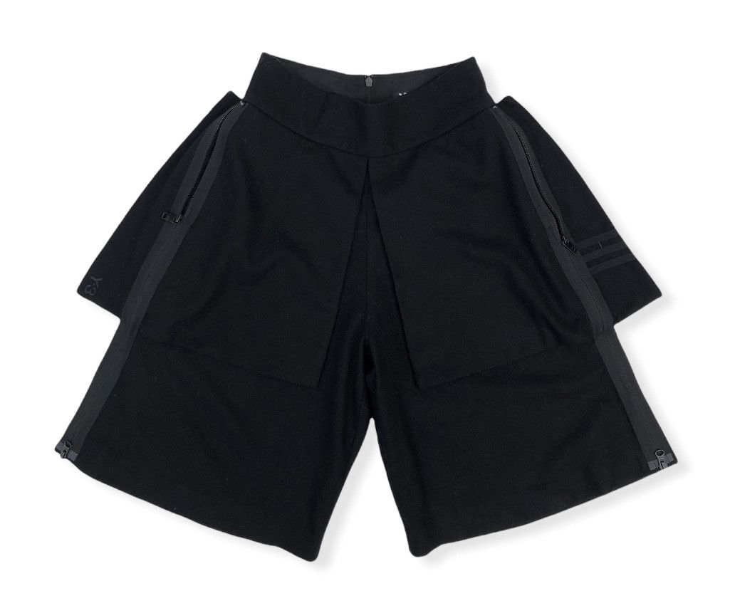 image of Adidas x Y 3 2016 Y-3 Wool Hypebeast Zip Back Short in Black, Women's (Size 26)
