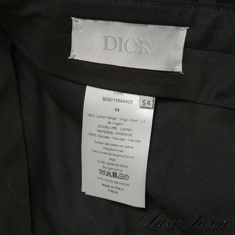Dior Dior Black Unstructured DB 1V FF Suit Italy New Size 52R - 10 Thumbnail
