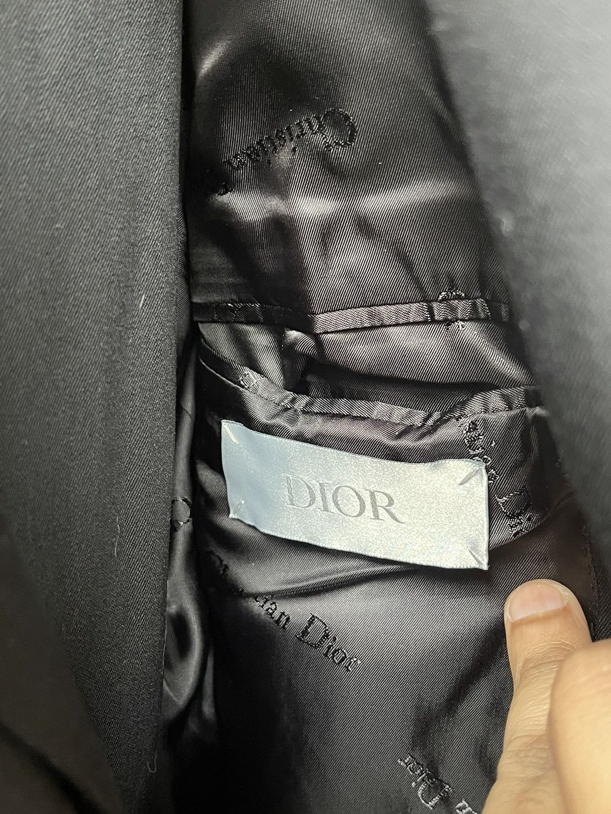 Dior Dior Black Unstructured DB 1V FF Suit Italy New Size 52R - 3 Thumbnail