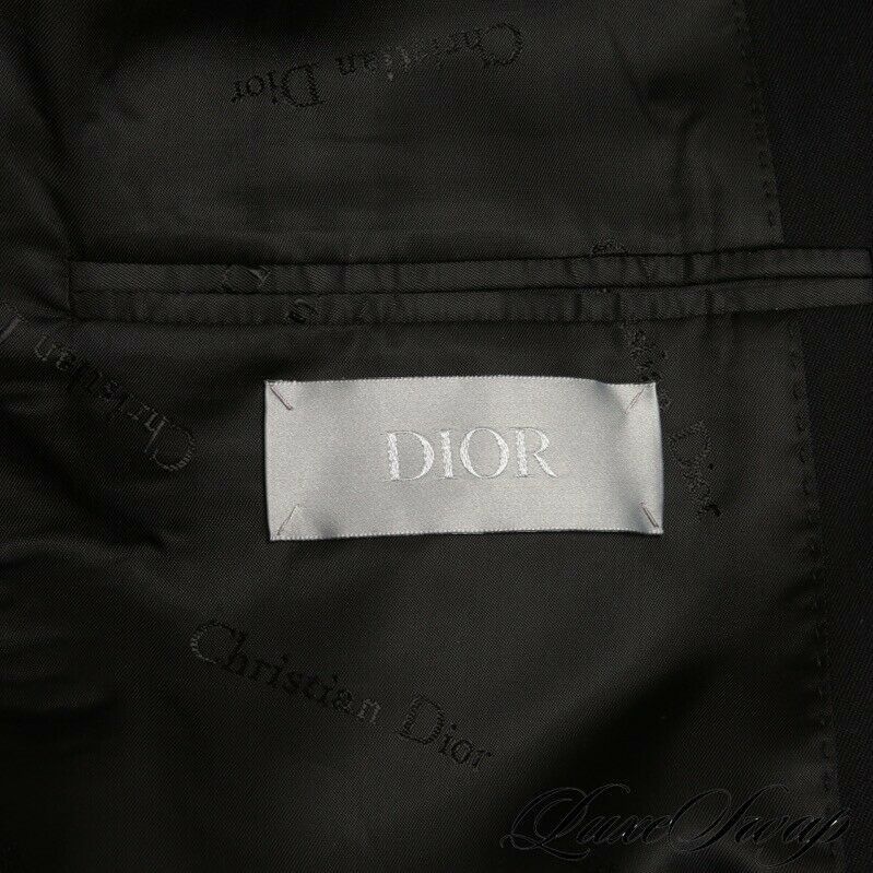 Dior Dior Black Unstructured DB 1V FF Suit Italy New Size 52R - 6 Thumbnail
