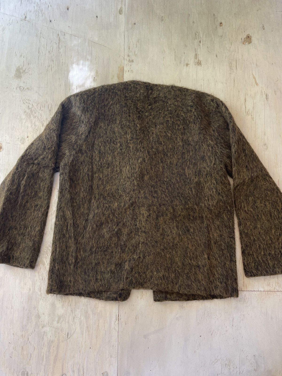 Our Legacy Our Legacy Mohair Cardigan Olive/Brown Size M 48 | Grailed
