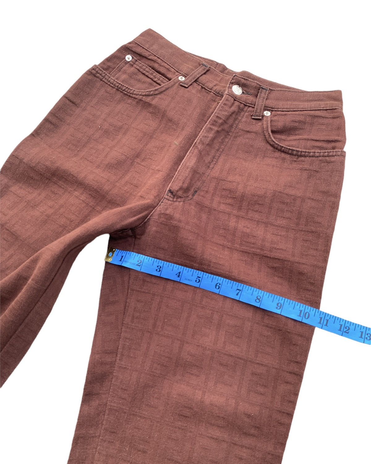Fendi Rare Fendi Zucca FF Monogram Pants Size 27" / US 4 / IT 40 - 6 Thumbnail