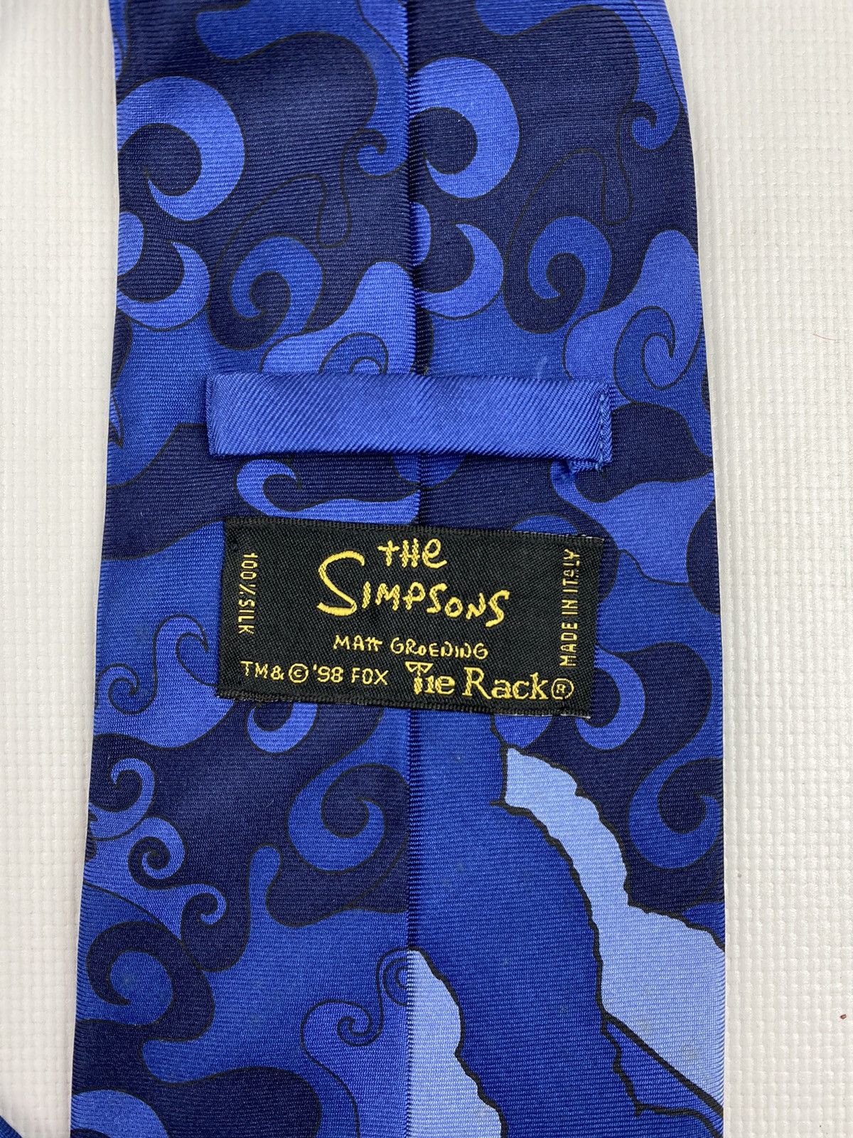 The Simpsons × Vintage Mens Vintage The Simpsons Bart Tie Size ONE SIZE - 8 Thumbnail