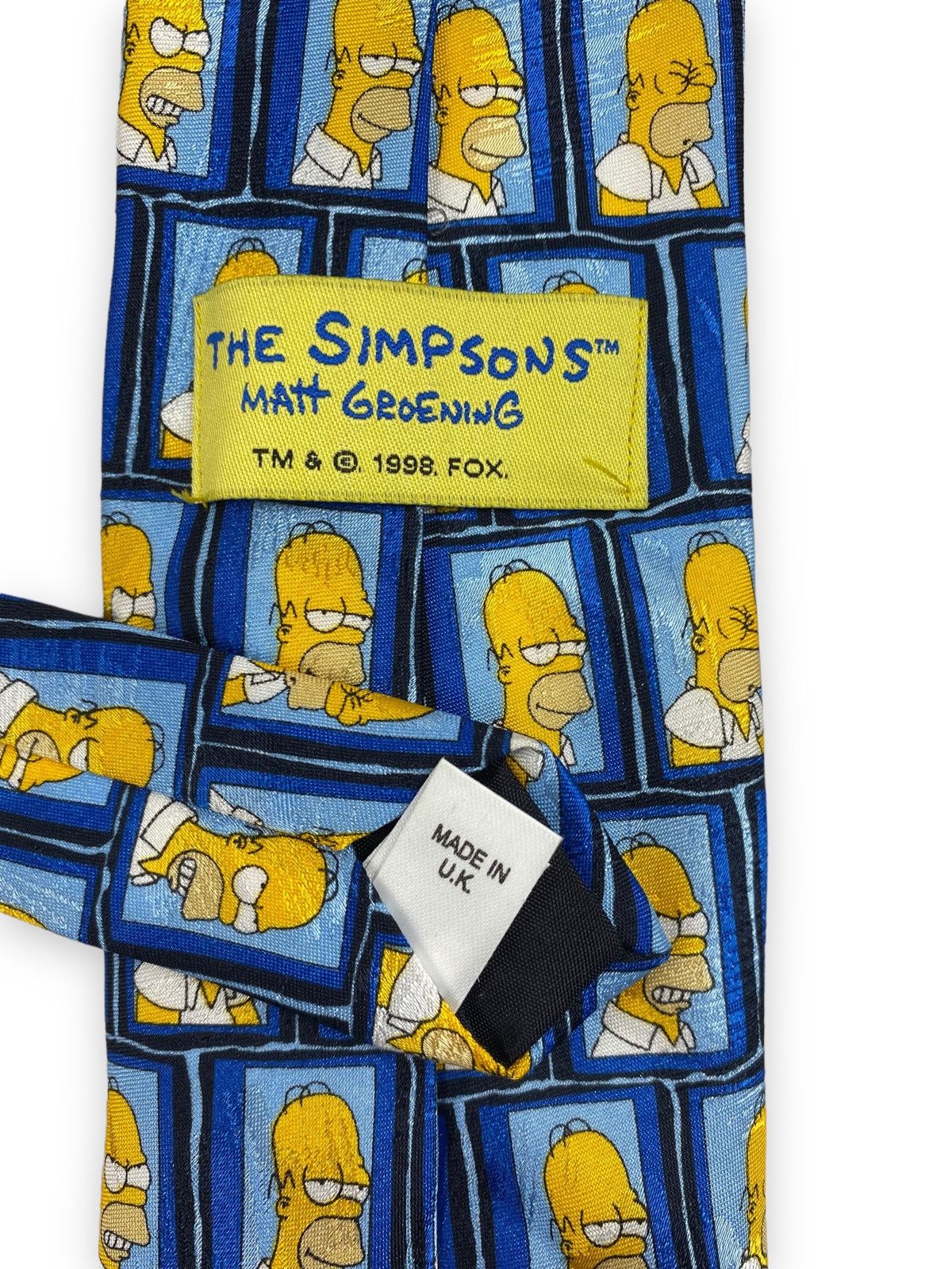 The Simpsons × Vintage Mens Vintage The Simpsons Homer Tie Size ONE SIZE - 7 Thumbnail