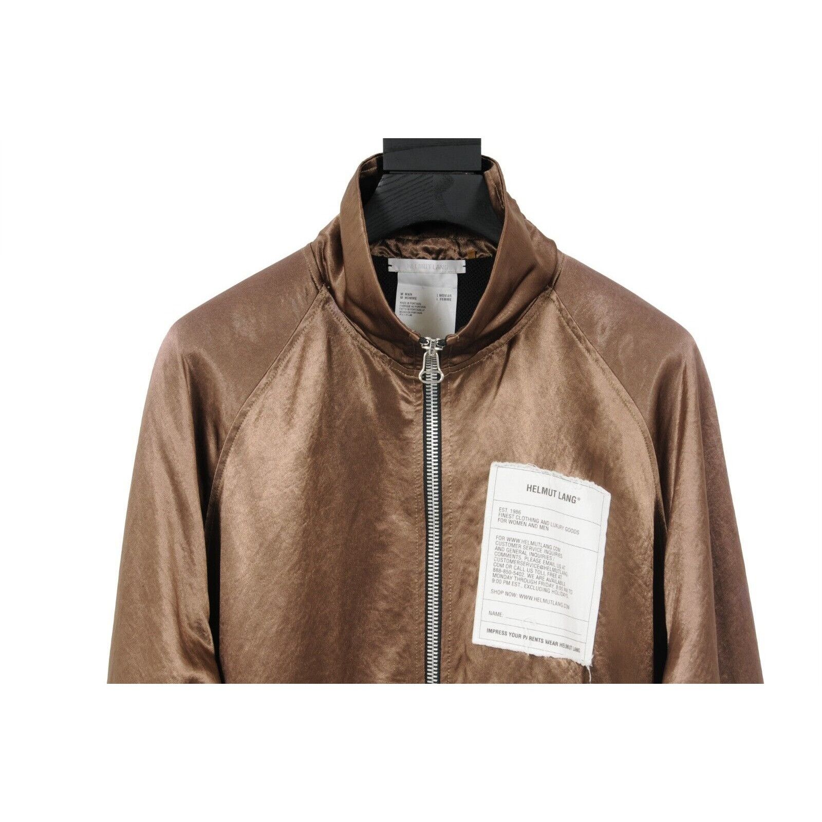 Helmut Lang Track Jacket Bronze Patch Twill Full - 01221 Size US M / EU 48-50 / 2 - 4 Thumbnail