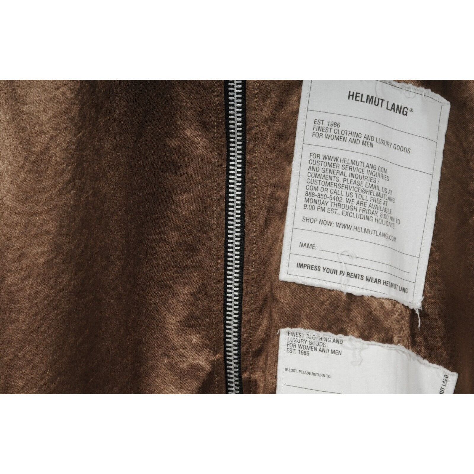 Helmut Lang Track Jacket Bronze Patch Twill Full - 01221 Size US M / EU 48-50 / 2 - 5 Thumbnail