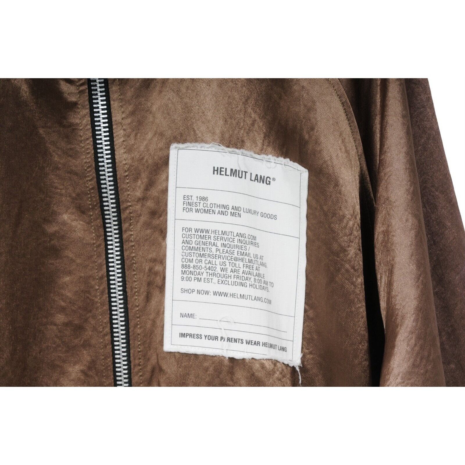 Helmut Lang Track Jacket Bronze Patch Twill Full - 01221 Size US M / EU 48-50 / 2 - 3 Thumbnail