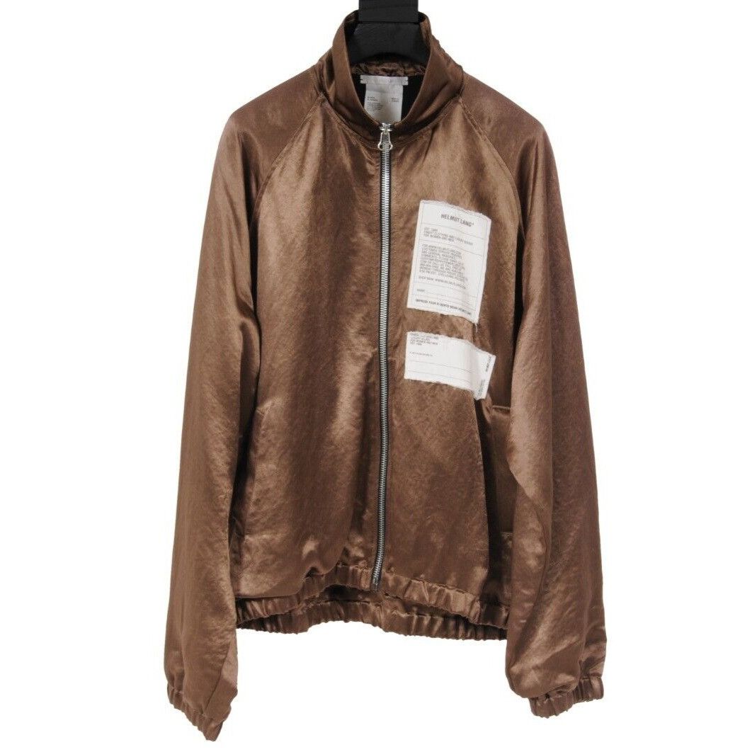 Helmut Lang Track Jacket Bronze Patch Twill Full - 01221 Size US M / EU 48-50 / 2 - 1 Thumbnail