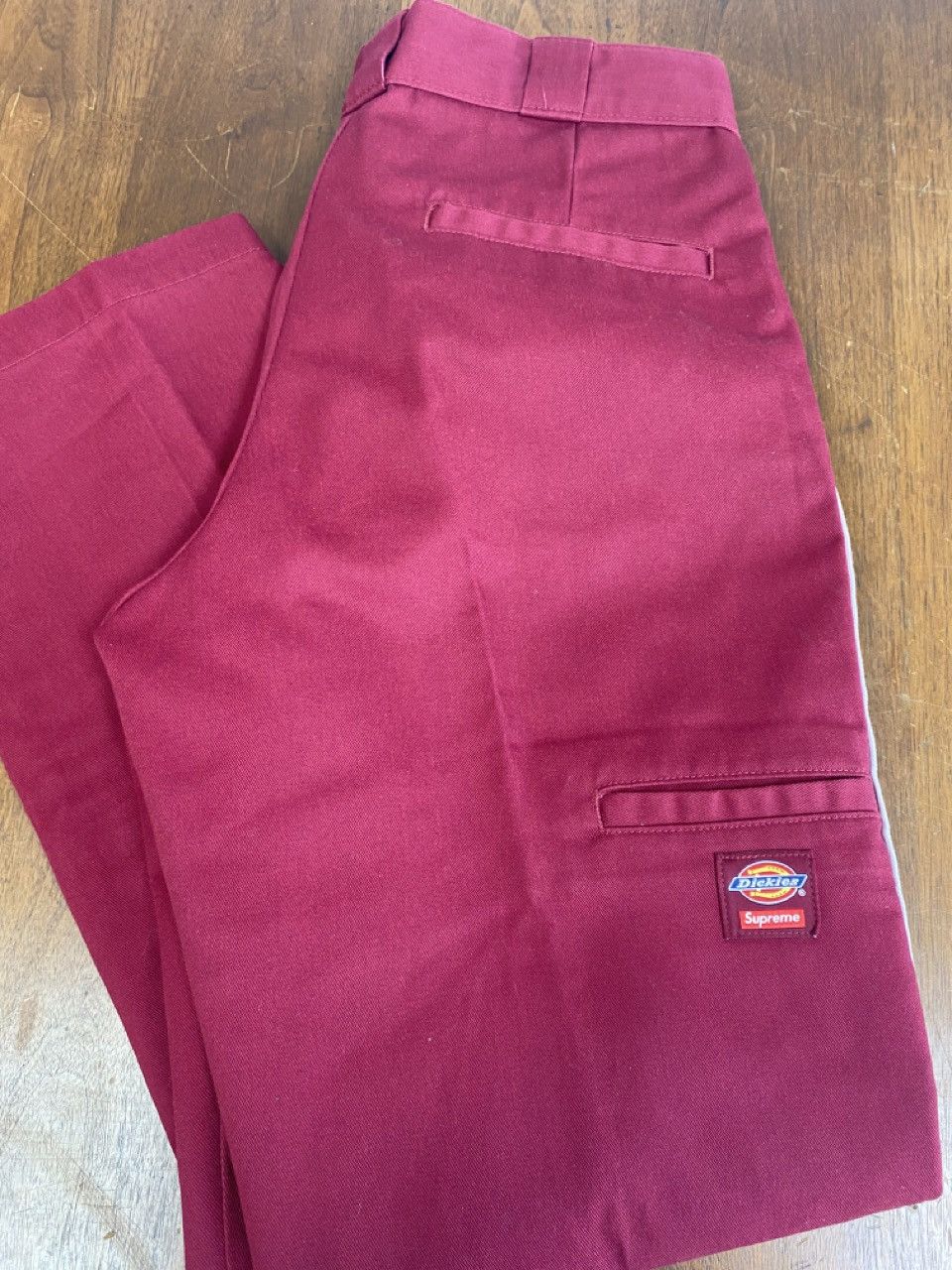 Dickies × Supreme Supreme Dickies Stripe 874 Maroon Pants Sz