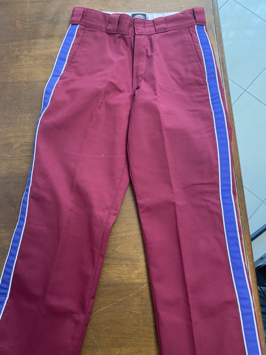 Supreme Supreme Dickies Stripe 874 Maroon Pants Sz 30 | Grailed