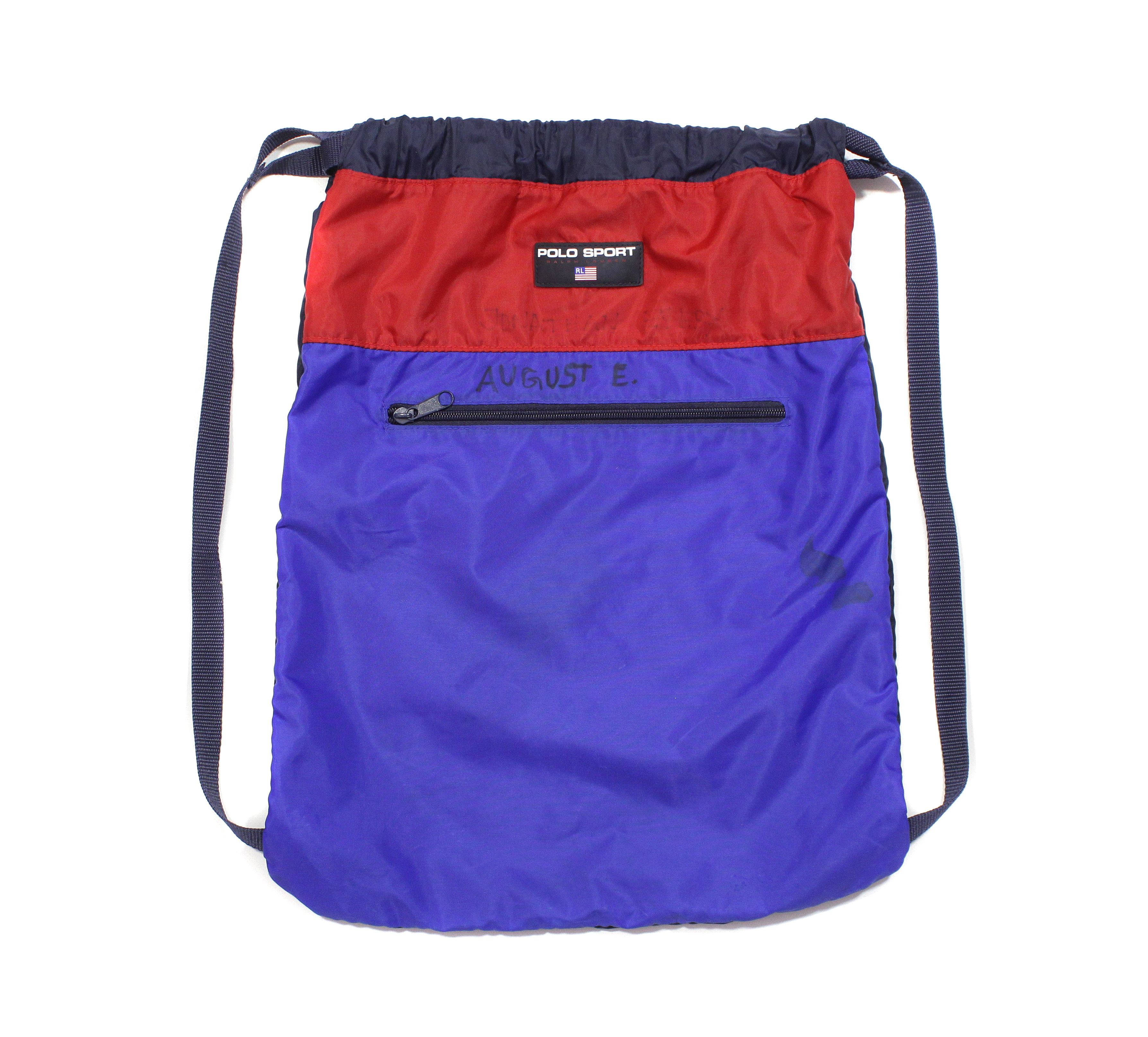 Polo Ralph Lauren 90S Polo Sport Logo Sport Tote Bag Vintage Size ONE SIZE - 1 Thumbnail