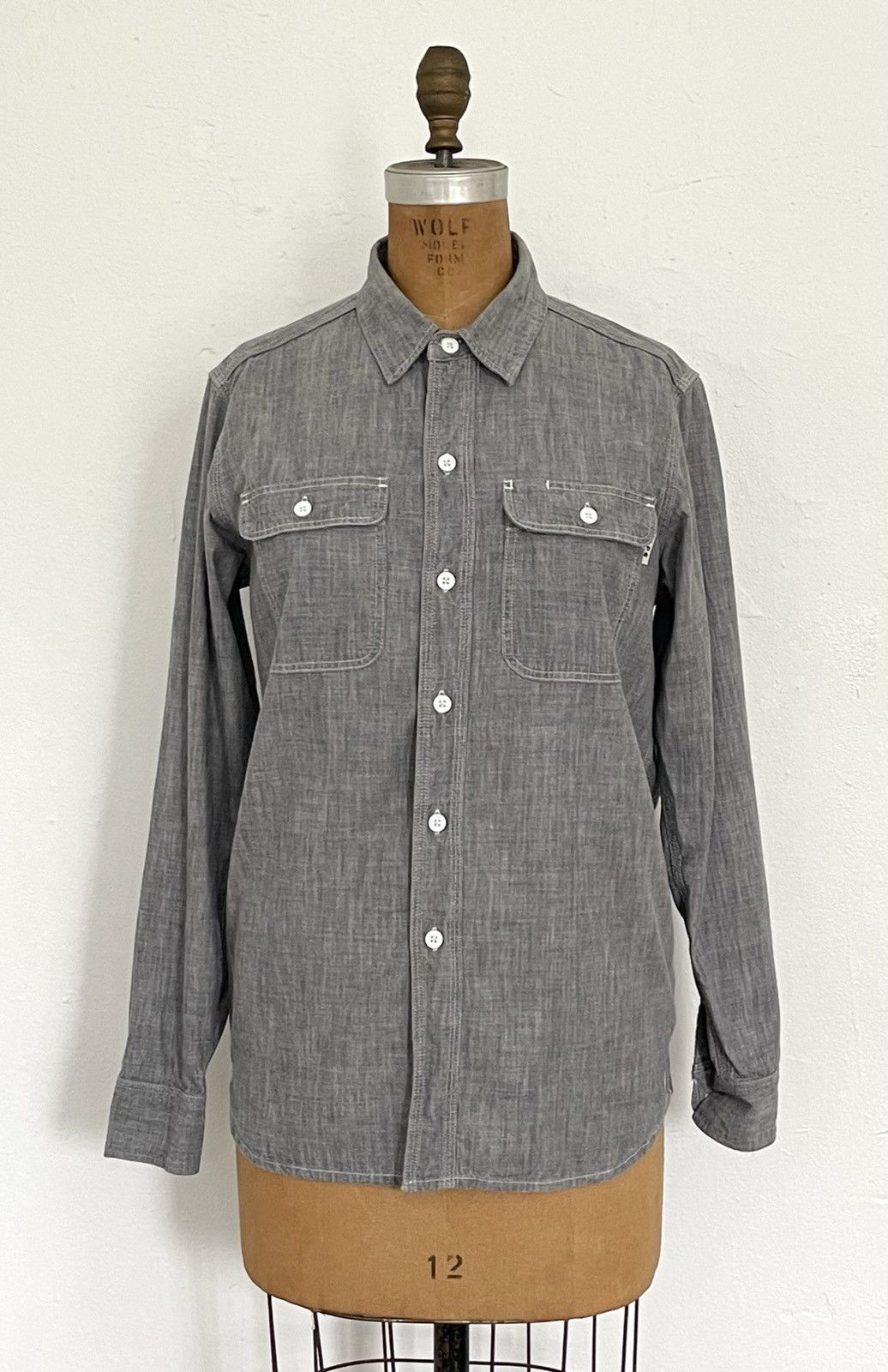 VISVIM LUMBER L/S TWEED SHIRT BROWN