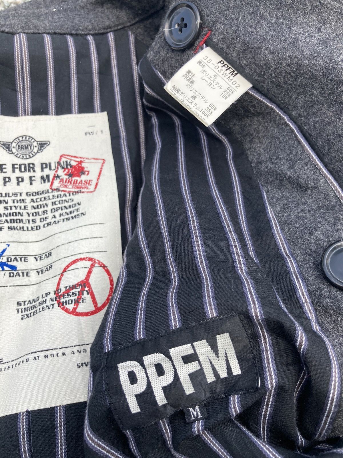 PPFM PPFM WOOL DOUBLE BREAST JACKET Size US M / EU 48-50 / 2 - 8 Thumbnail