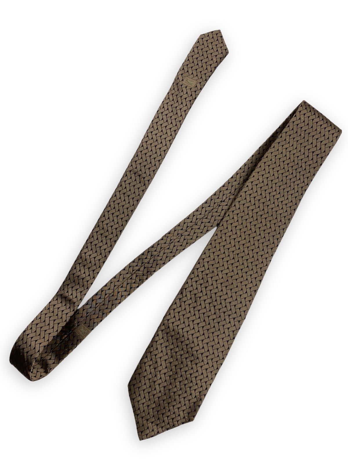 Burberry × Vintage Mens Luxury Vintage Burberry Tie Size ONE SIZE - 5 Thumbnail