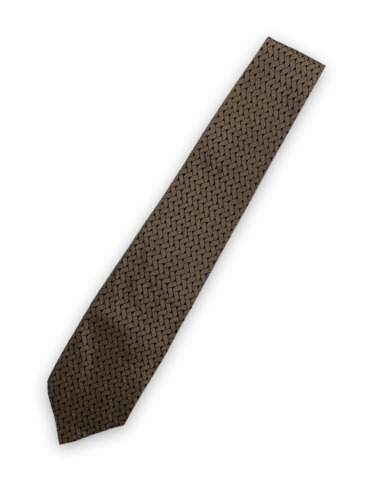 Burberry × Vintage Mens Luxury Vintage Burberry Tie Size ONE SIZE - 2 Thumbnail