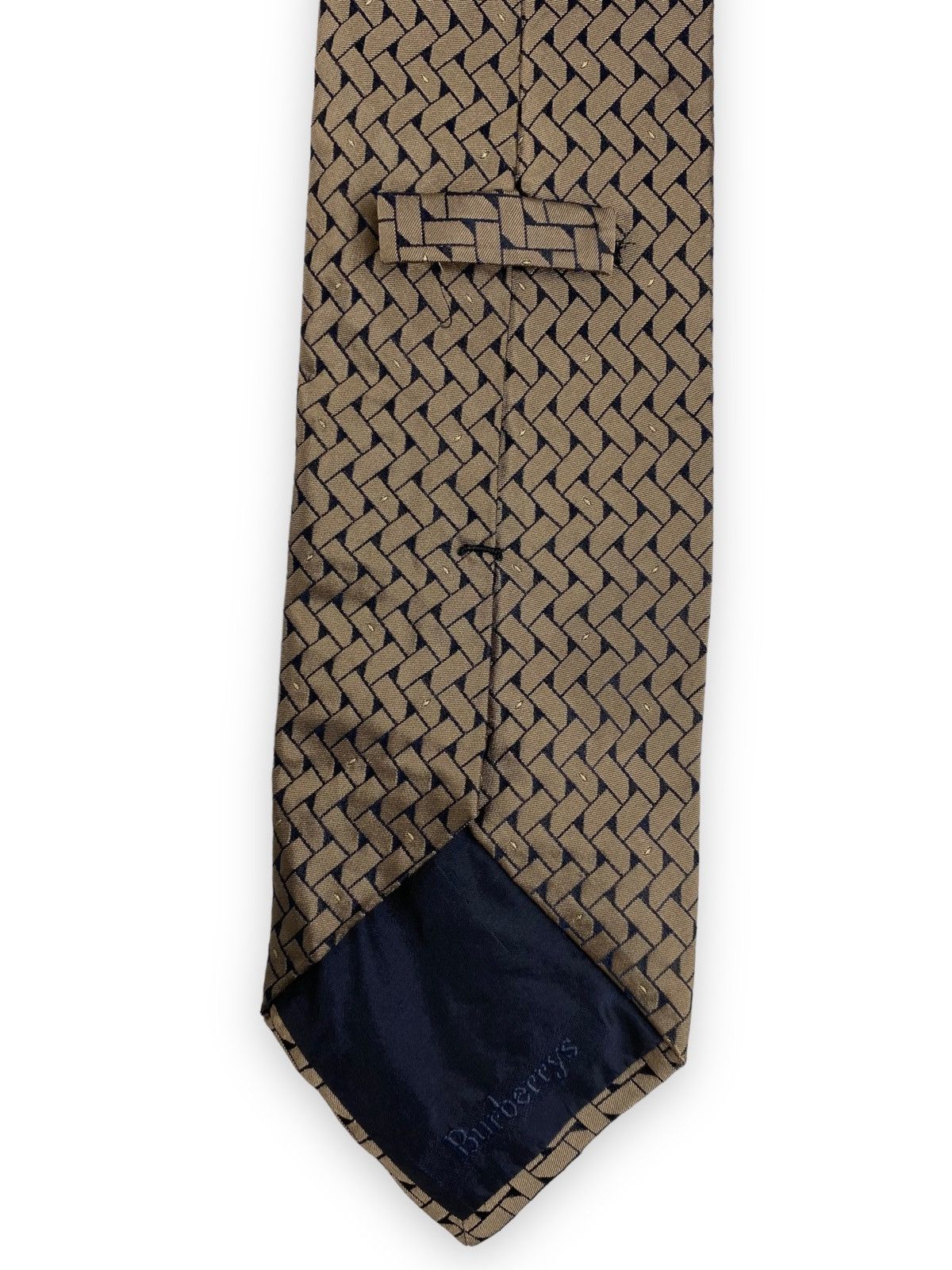 Burberry × Vintage Mens Luxury Vintage Burberry Tie Size ONE SIZE - 7 Thumbnail
