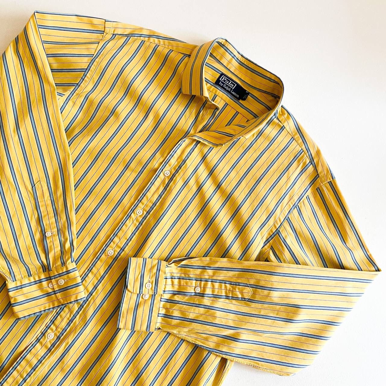Polo Ralph Lauren × Ralph Lauren × Vintage Polo Ralph Lauren Vintage Stripped Shirt Size US L / EU 52-54 / 3 - 1 Thumbnail