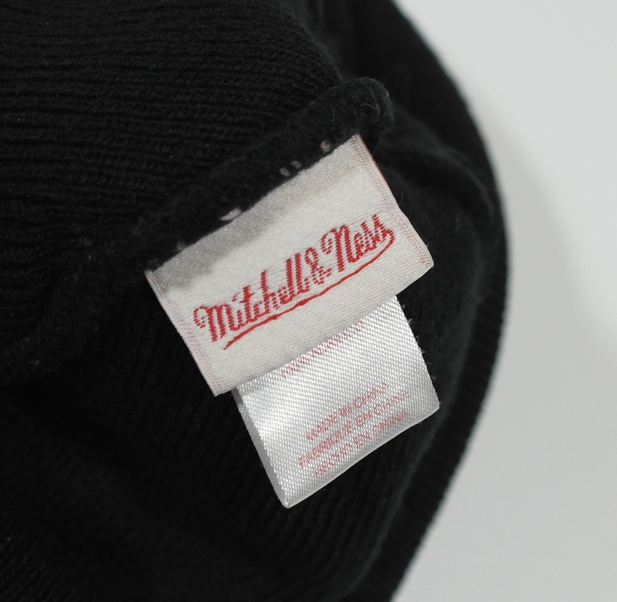 Mitchell & Ness NFL Nets Beanie Pom Hat Black Size ONE SIZE - 3 Thumbnail
