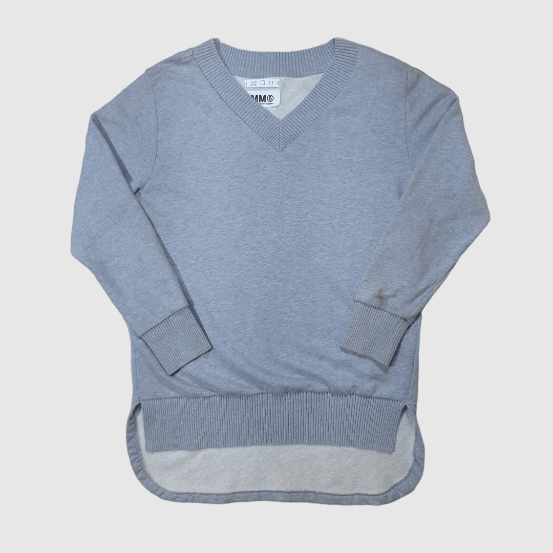 Maison Margiela Graphite Cotton Oversize Sweatshirt | Grailed