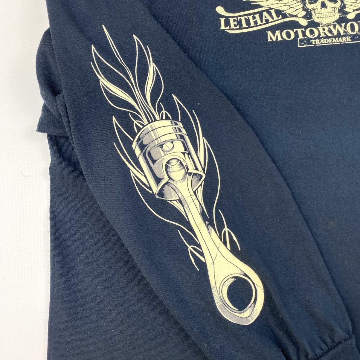 Harley Davidson Vintage Lethal Threat Motorworks Longsleeve 3d emblem Hype Size US XL / EU 56 / 4 - 8 Thumbnail