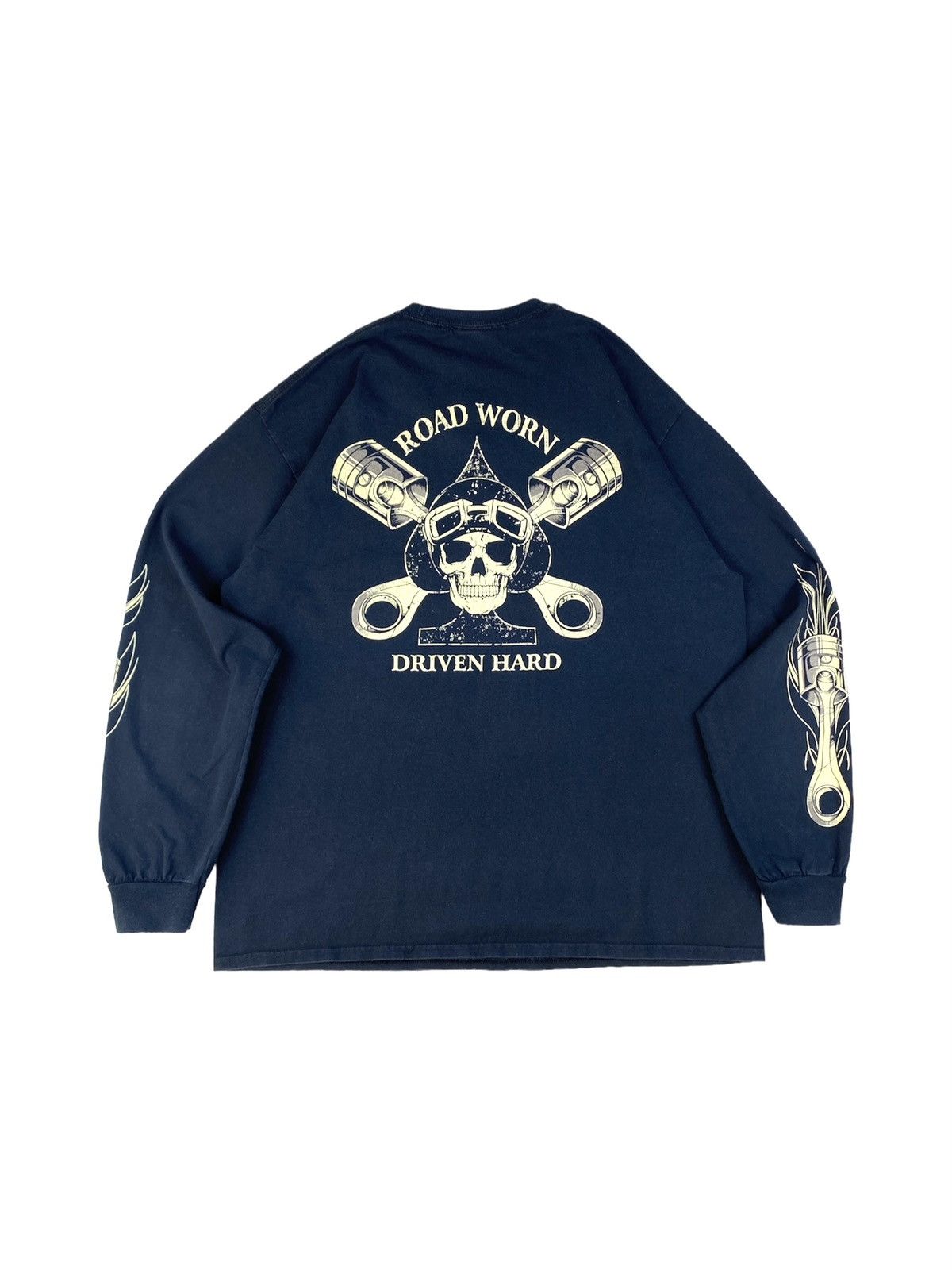 Harley Davidson Vintage Lethal Threat Motorworks Longsleeve 3d emblem Hype Size US XL / EU 56 / 4 - 1 Thumbnail