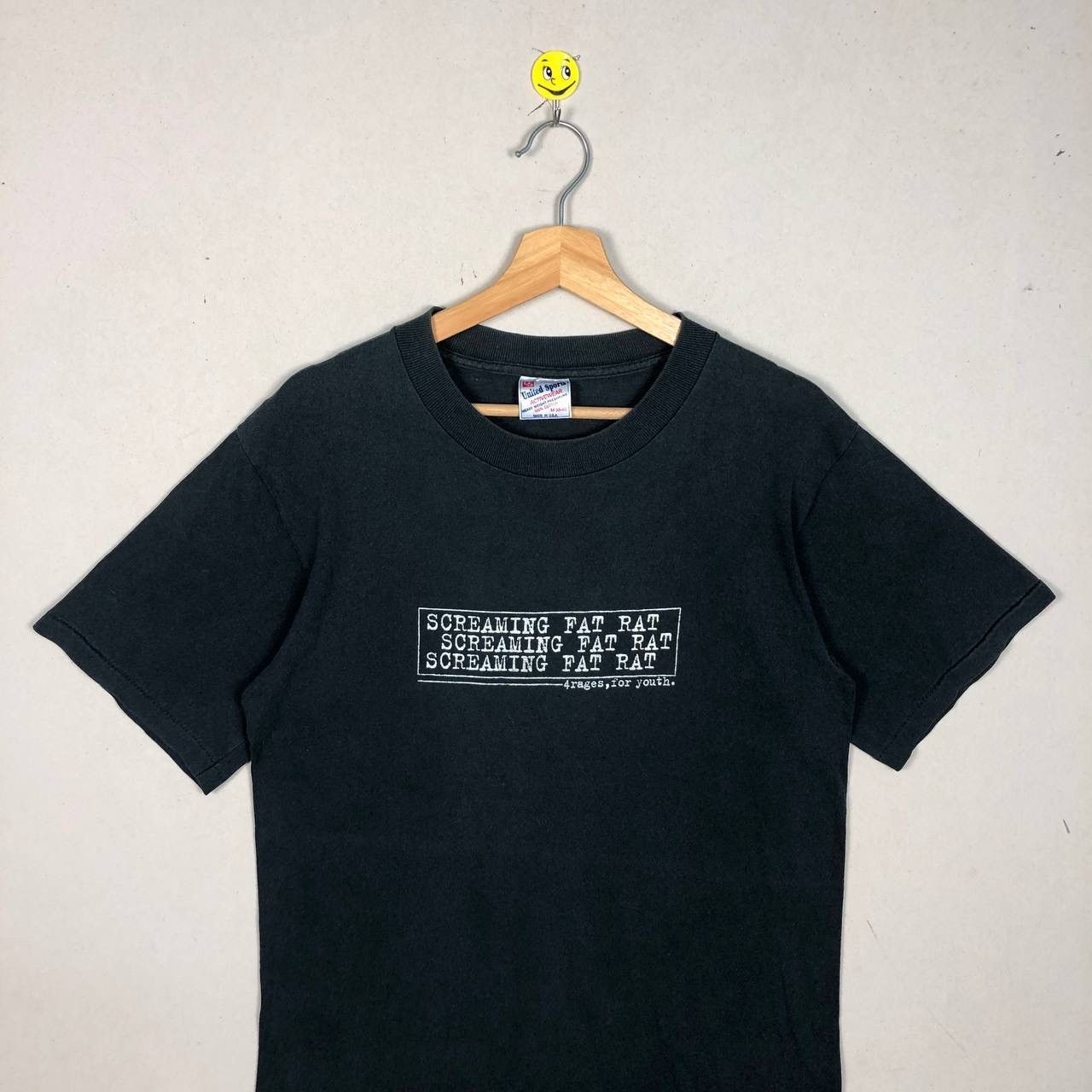 Band Tees × Vintage Vintage 80s Screaming Fat Rat Punk Rock Band Tshirt Size US M / EU 48-50 / 2 - 3 Thumbnail