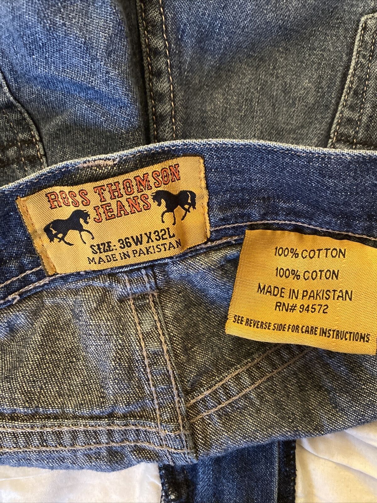 Other Ross Thompson Jeans Mens 36X32 Blue Straight Relaxed High R Grailed