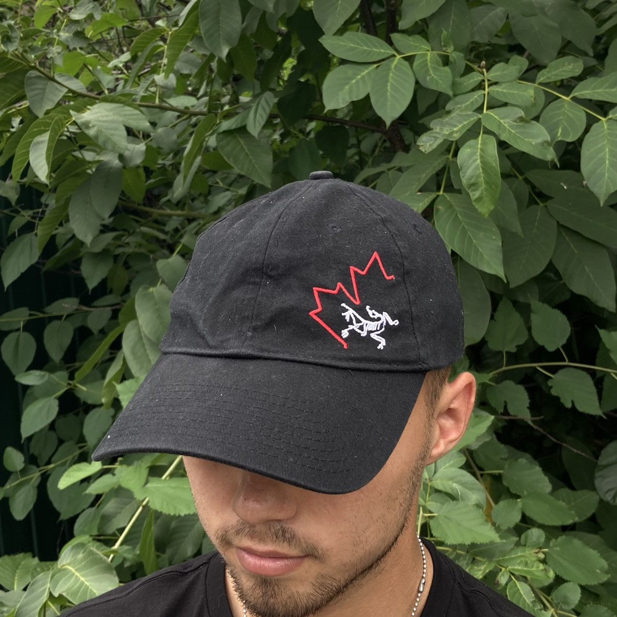 Arc'Teryx Vintage Arcteryx Canadian logo black cap hat Grailed