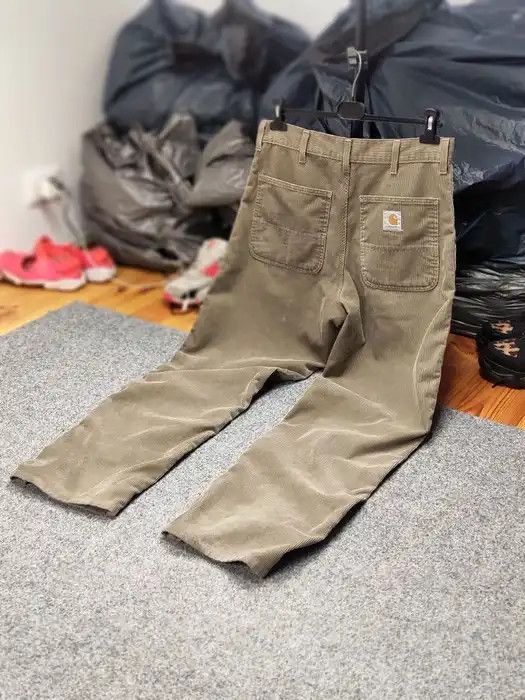 Carhartt Vintage 90's Carhartt simple Corduroy Faded Beige Pants Size US 32 / EU 48 - 10 Thumbnail