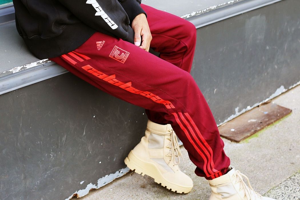 Adidas YEEZY Calabasas Track Pants MAROON XS | Grailed