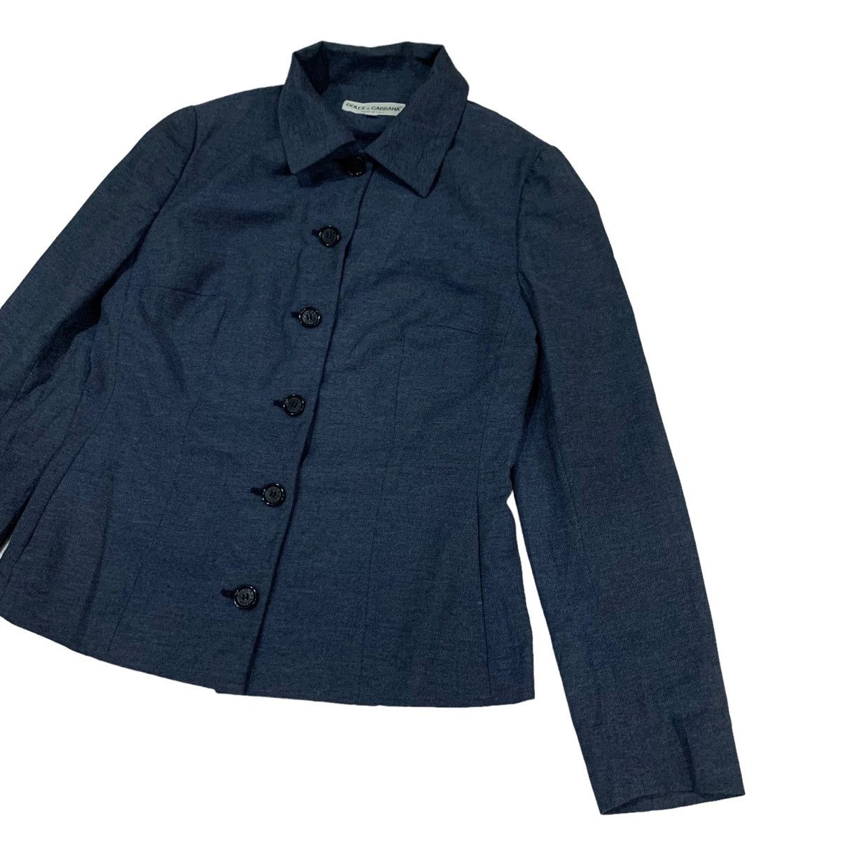 Dolce & Gabbana 🇮🇹Dolce & Gabbana Cotton Button Jacket Size S / US 4 / IT 40 - 3 Thumbnail