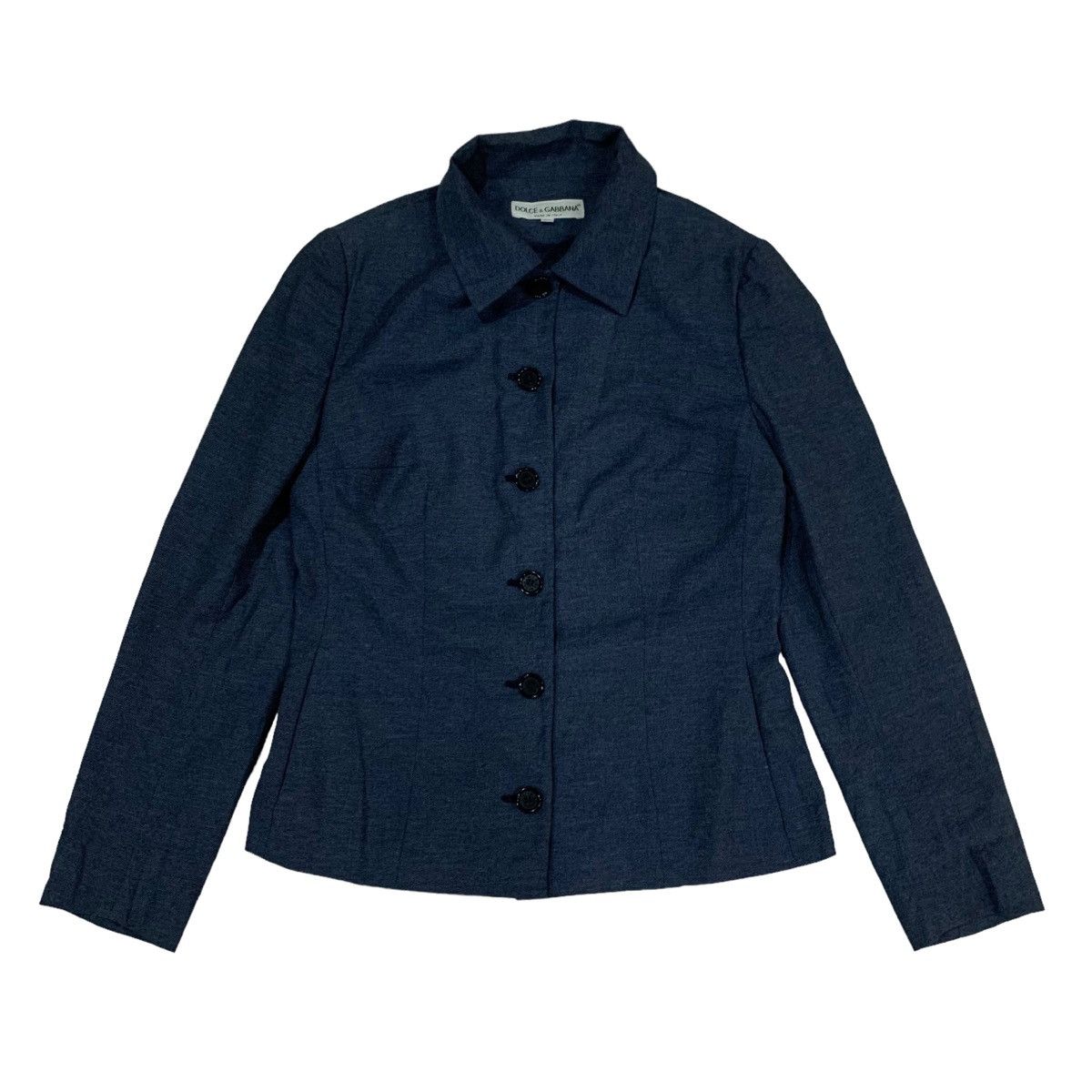 Dolce & Gabbana 🇮🇹Dolce & Gabbana Cotton Button Jacket Size S / US 4 / IT 40 - 1 Thumbnail