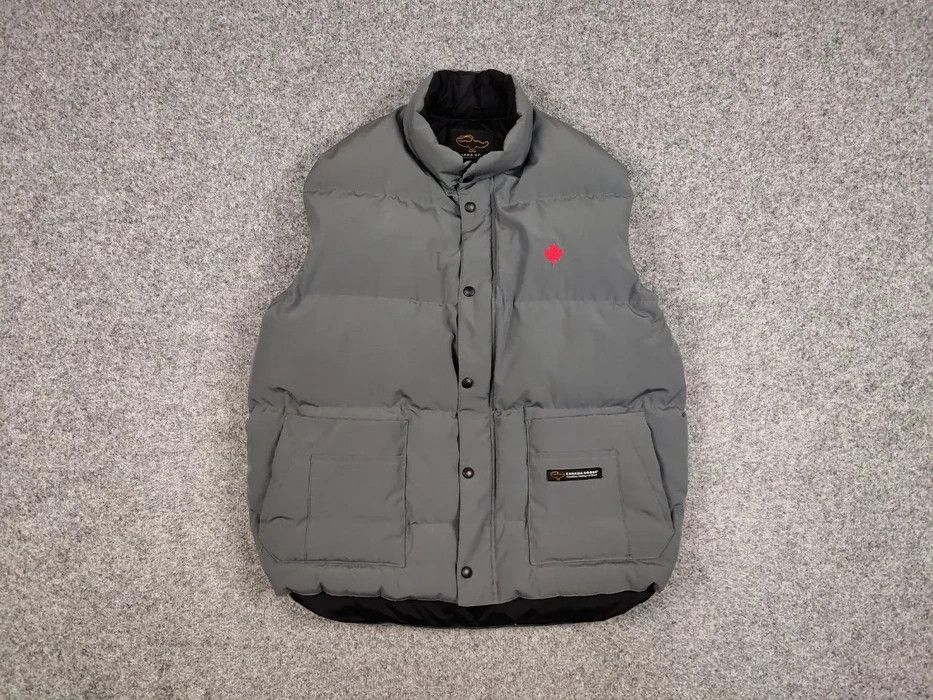 Canada Goose Canada Goose Authentic Men’s Puffy Down Vest Gray Logo
