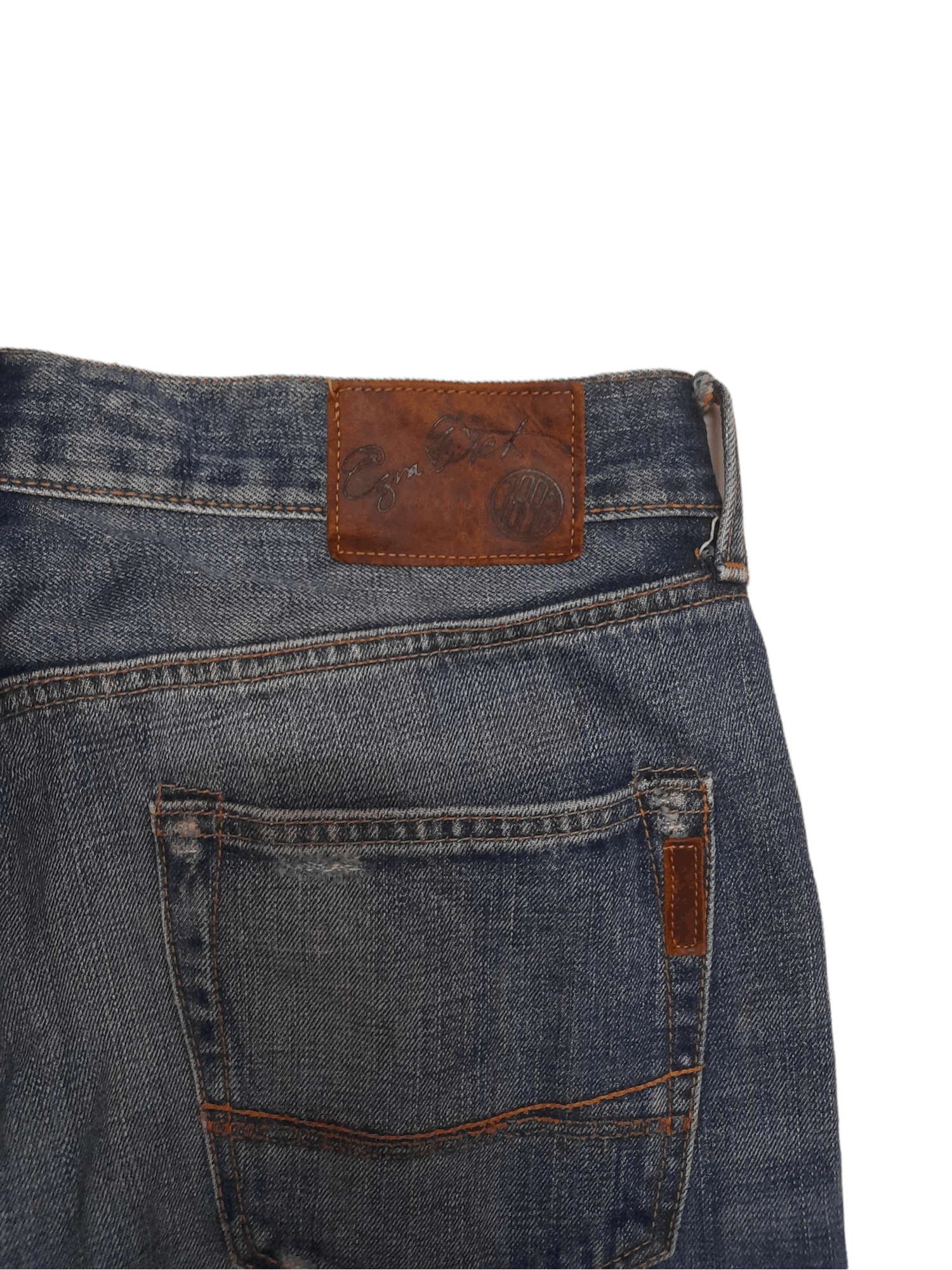 Japanese Brand Ezra Fitch Selvedge Distressed Denim (E195) w34 Size US 34 / EU 50 - 10 Thumbnail