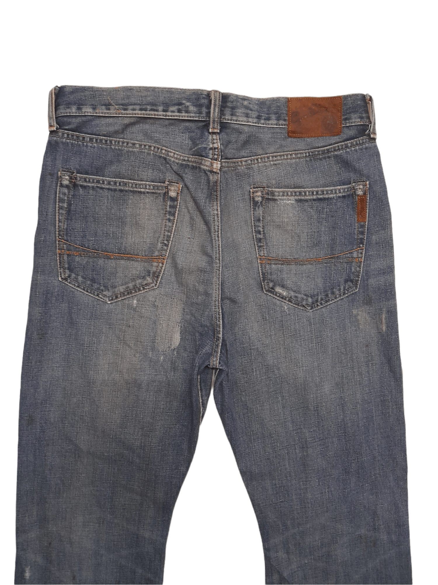 Japanese Brand Ezra Fitch Selvedge Distressed Denim (E195) w34 Size US 34 / EU 50 - 9 Thumbnail