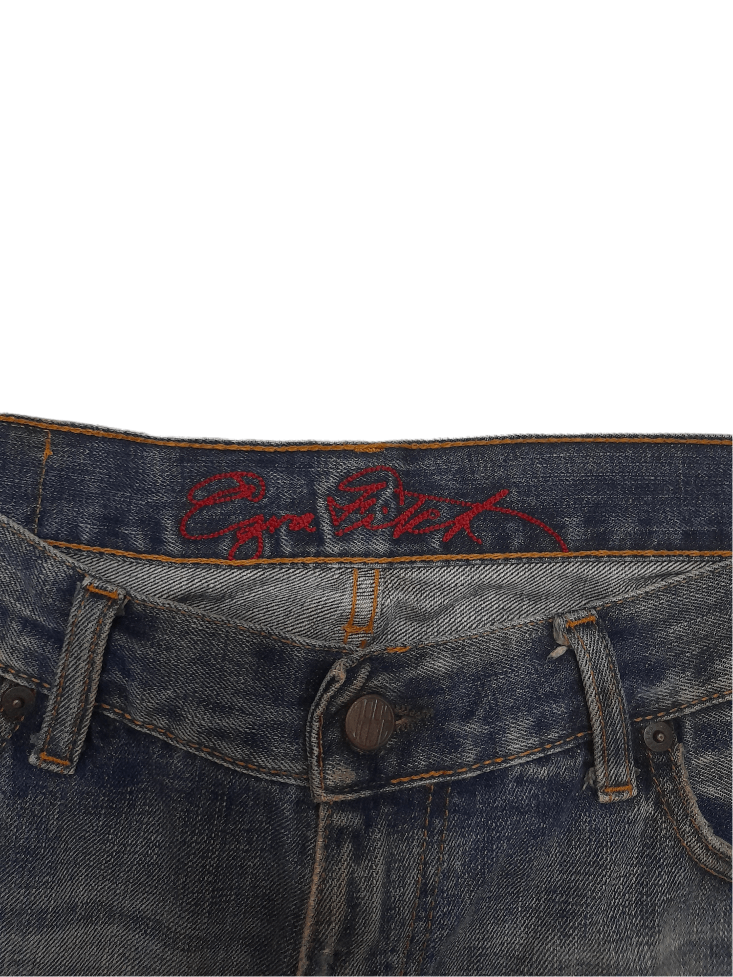 Japanese Brand Ezra Fitch Selvedge Distressed Denim (E195) w34 Size US 34 / EU 50 - 6 Thumbnail