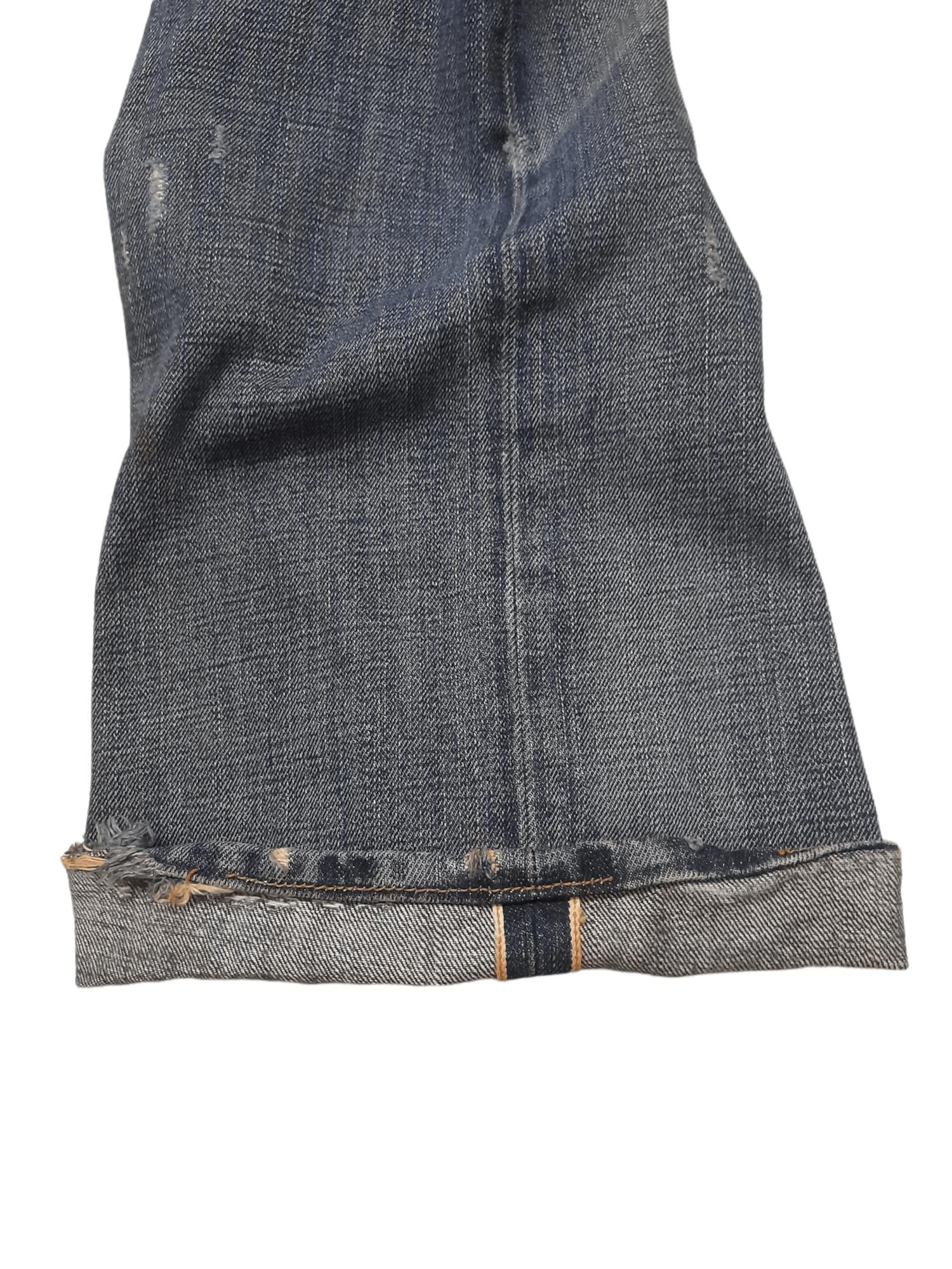 Japanese Brand Ezra Fitch Selvedge Distressed Denim (E195) w34 Size US 34 / EU 50 - 11 Thumbnail