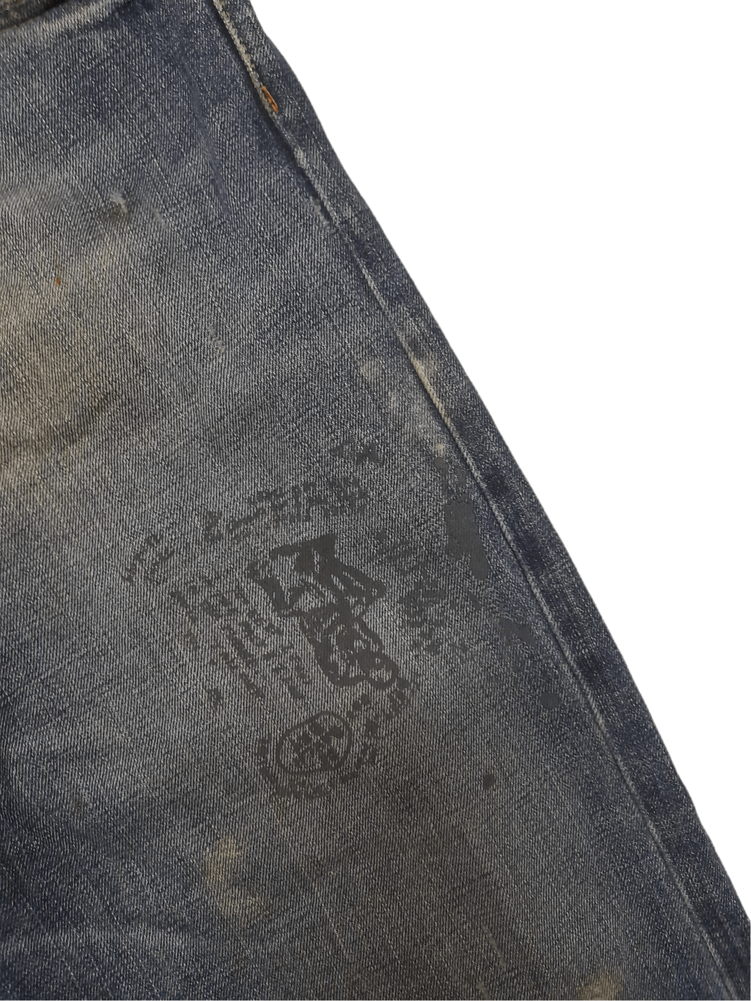 Japanese Brand Ezra Fitch Selvedge Distressed Denim (E195) w34 Size US 34 / EU 50 - 4 Thumbnail